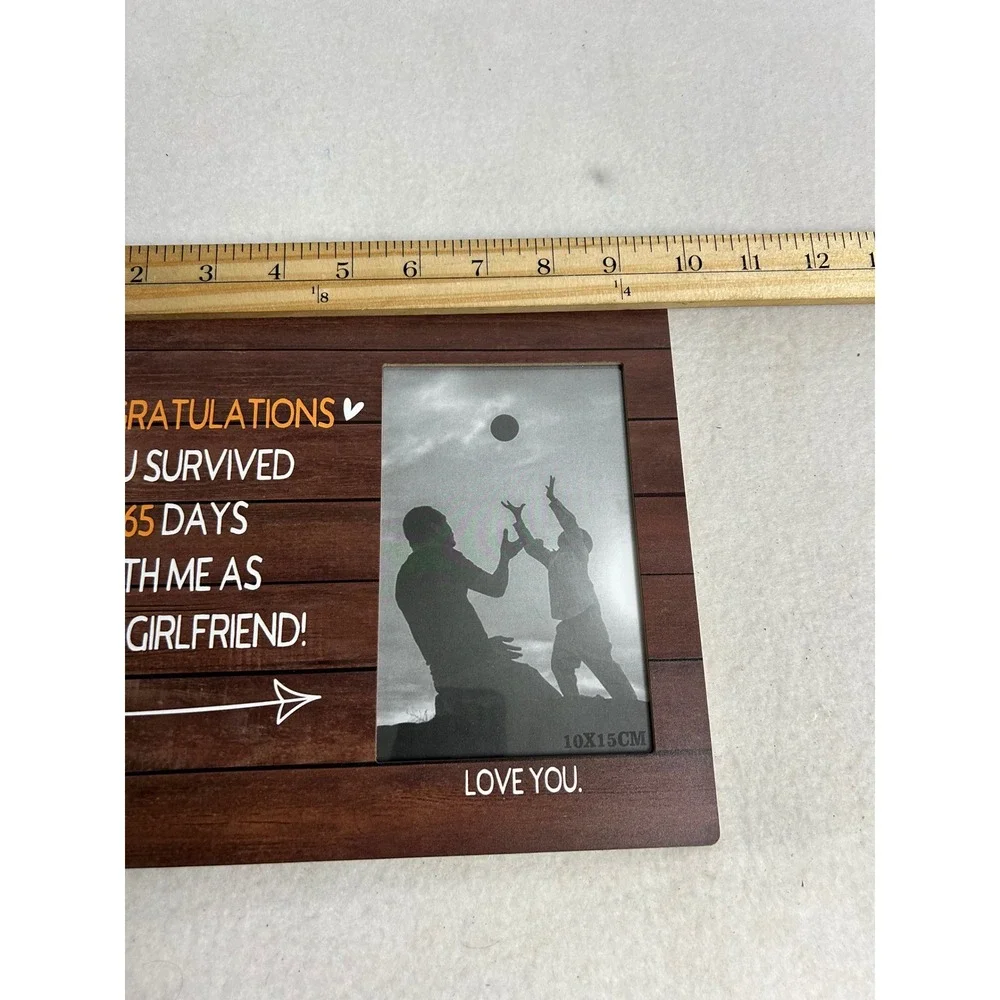 Anniversary‎ Gift Unbranded Mens OS Brown 1 Year Girlfriend Photo Frame 4x6 Wood